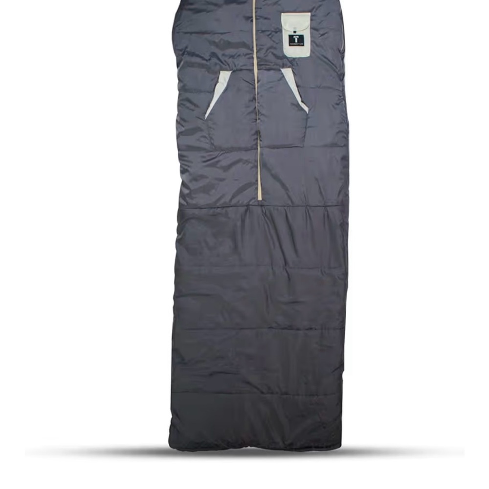 Perfect for sports moms!!!  Gray wearable sleeping bag